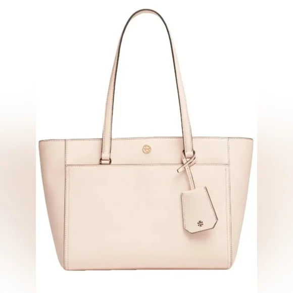Tory Burch Top Pink Robinson Tote Bag Purse Saffiano Leather - Picture 9 of 9